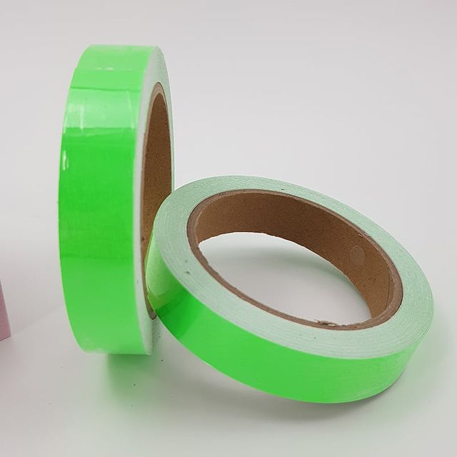 야광 테이프 10m 형광 스티커 반사 안전표시 20mm