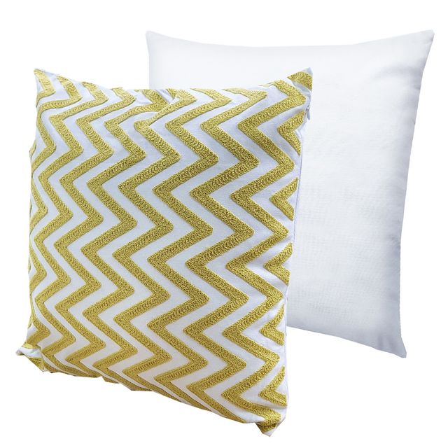 물결골드 자수 의자 등받이 쿠션 베개 솜포함 등쿠션