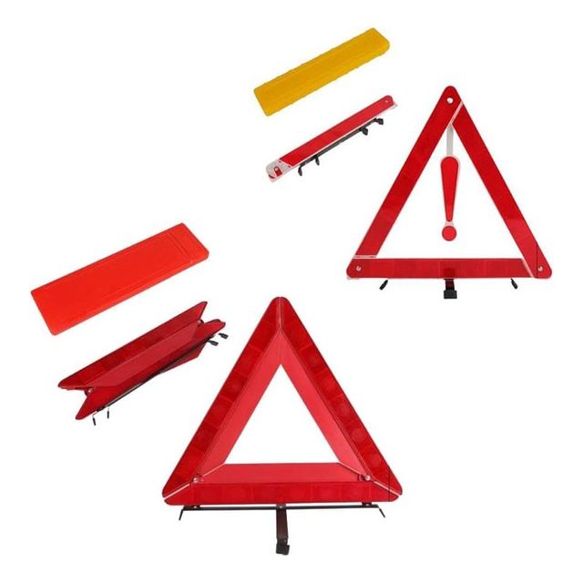 키밍 차량용 안전 삼각대 접이식 비상 반사 경고판