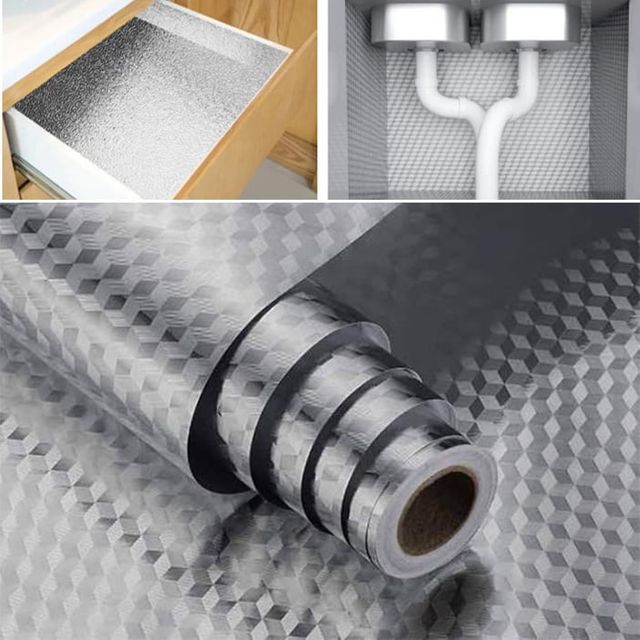 접착식 방수 은박 시트지 5m 오염방지 60cm x 5m