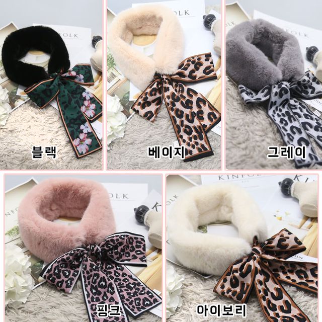 902 리본 퍼목도리 TK-1004996