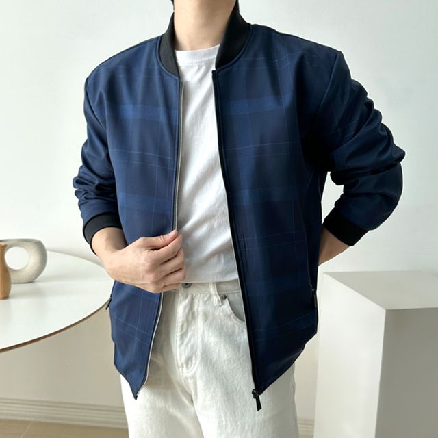 간절기 봄버 자켓 남자 바람막이 블루종 아우터 잠바