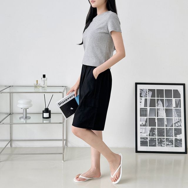 시어벤 인견 카고 5부 반바지 SD-250723