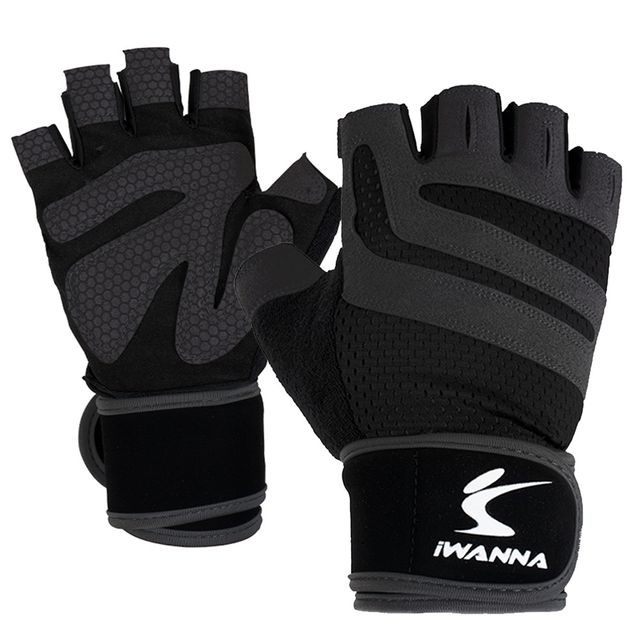 i워너GD300 이중밴드 트레이닝장갑 블랙 헬스글러브