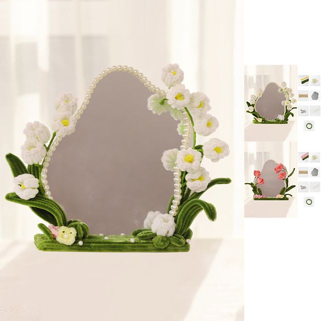 DIY 탁상거울 키트 메이크업 만들기 플라워 재료