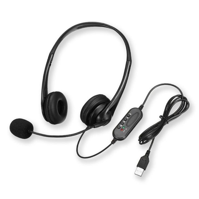 고객센터용 IP폰 헤드셋 고품질 통화용 이어폰