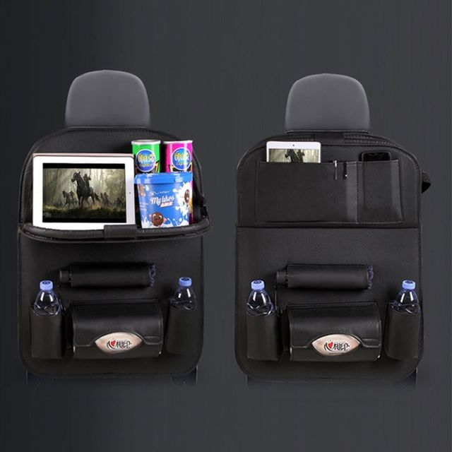 차량용 뒷좌석 멀티 포켓 수납 트레이 정리함