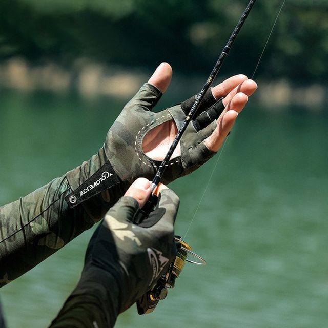 아웃도어 낚시 UV차단 반장갑 낚시용장갑