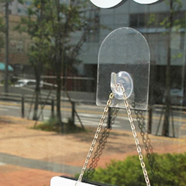 ( 아무데나 잘붙는 타원 투명 매직행거 5개