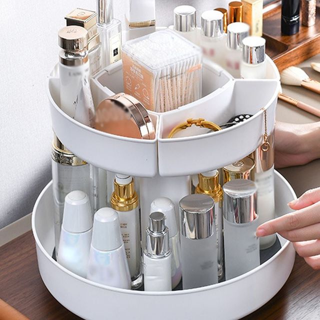 360도 회전 2단 주방 정리 트레이 싱크대 선반