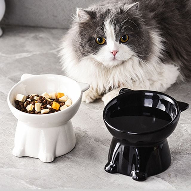 반려동물 귀여운 사선 식기 밥그릇 물그릇 H-00058