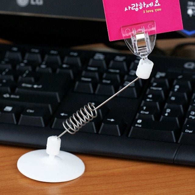 ( 50원판 스프링줄 반달집게 쇼클립 10개