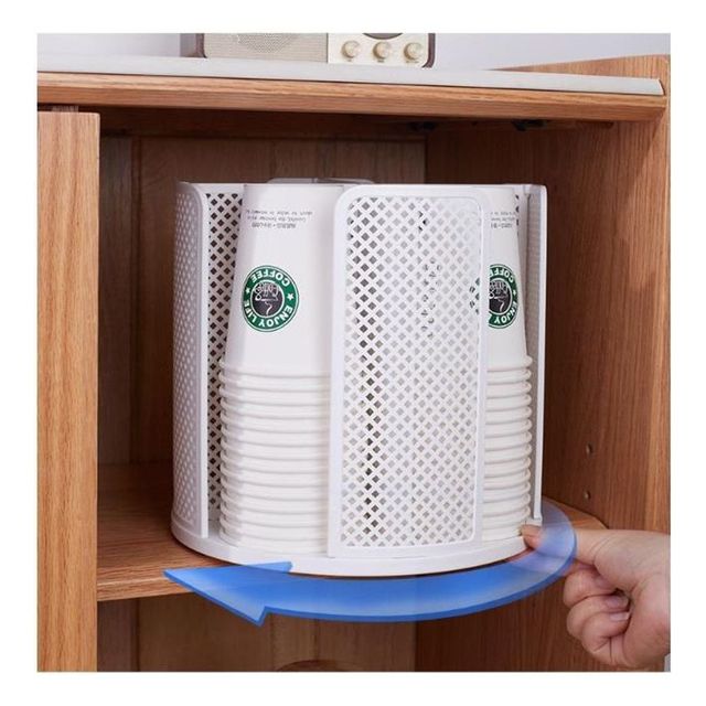 사무실용 원형 종이컵 디스펜서 4구 탕비실 필수 아이템