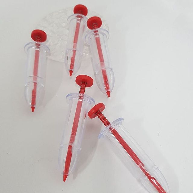 미니 씨앗 파종기 세트 다용도 분배기 주사기 화분 용기 5개입