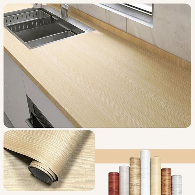 주방 싱크대 테이블 시트지 리폼 우드색 120cm x 3m