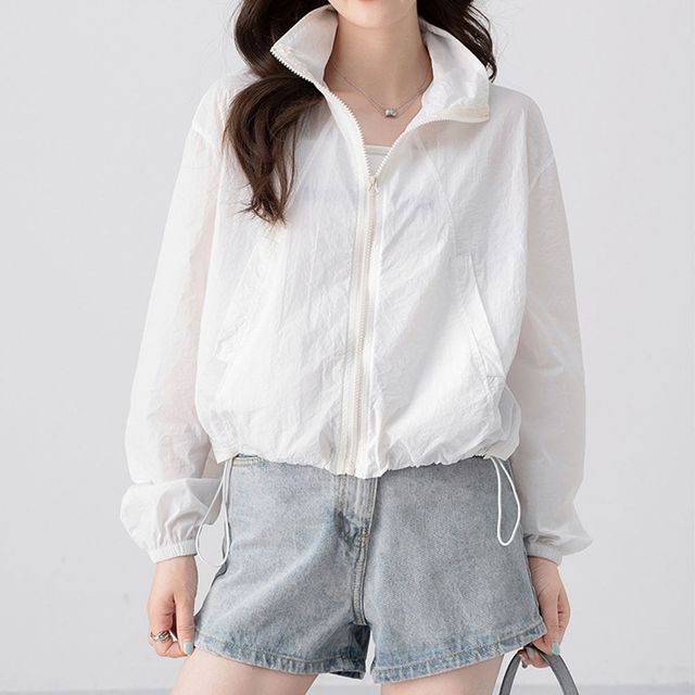 경량 세미크롭 바람막이 점퍼 LM-0692