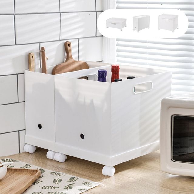 키밍 이동식 플라스틱 수납박스 소품 정리함