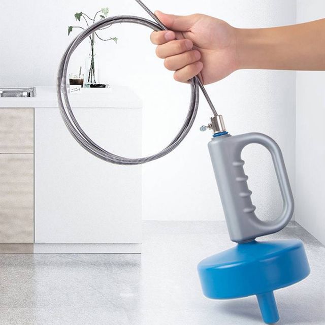 하수구 스프링 청소기 배구 똟는 막힘 화장실 10m