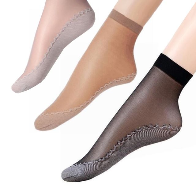 바닥면재질 발목 스타킹 5족세트 면양발 면스타킹