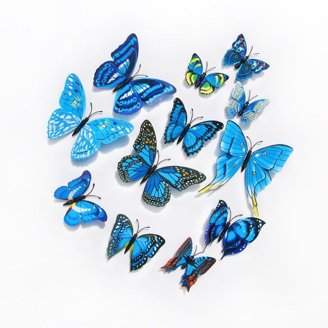 인테리어 소품 벽장식 나비 12p 파티장식 촬영소품