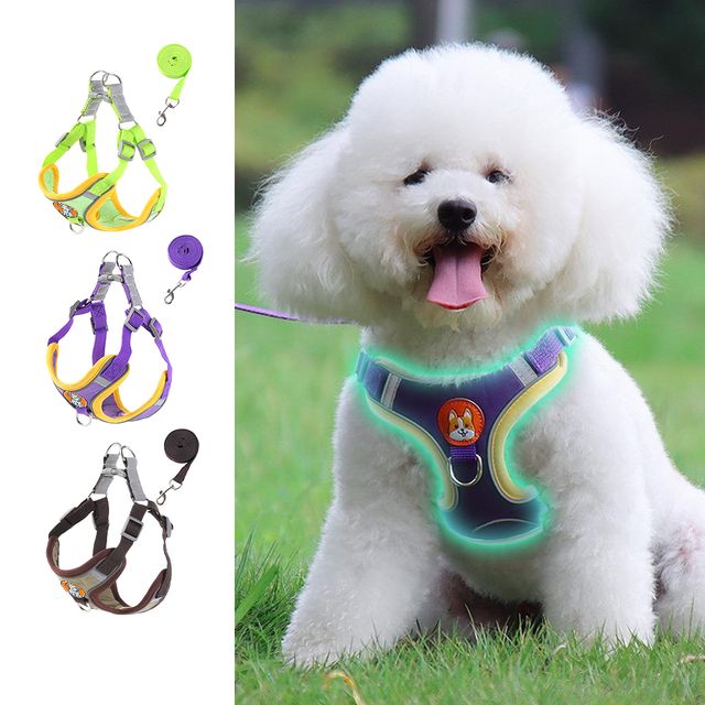 강아지 가슴줄 푸들 소형견 편한 산책 하네스 3컬러