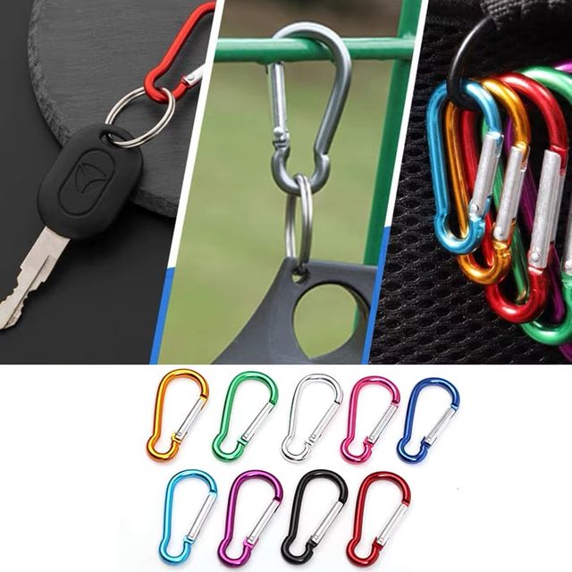 앵무새 다용도 고리 9개입 카라비너 새장꾸미기 컬러