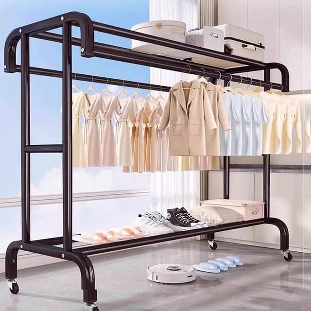 키밍 이동식 스탠드 옷걸이 행거 신발정리대 빨래건조대 빨래걸이 수납장