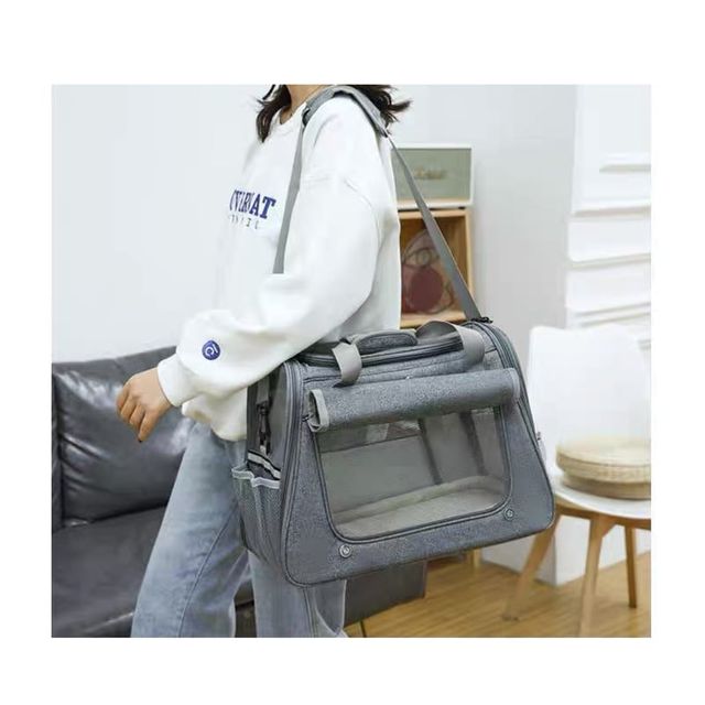 키밍 고양이 이동 케이지 통기성 외출가방 산책 병원