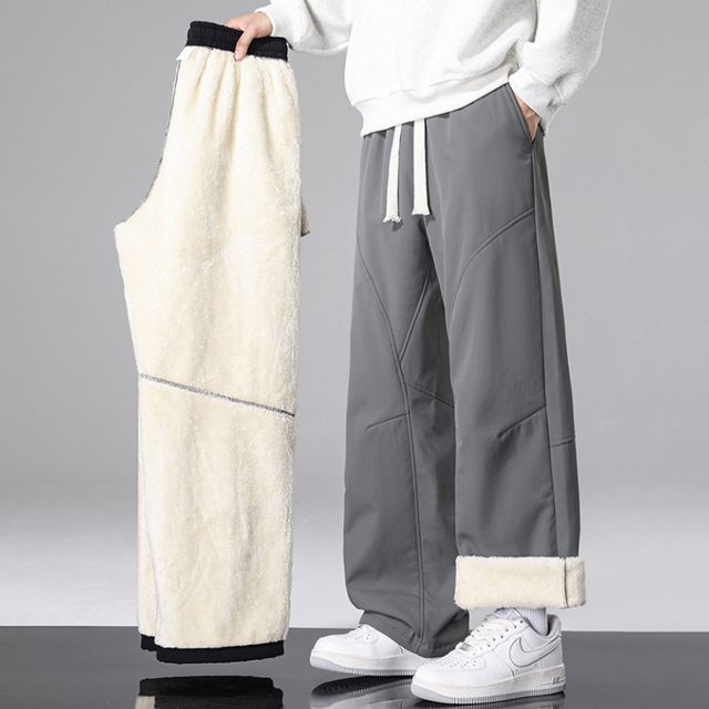 털안감 밴딩 일자 팬츠 OSM-1005788