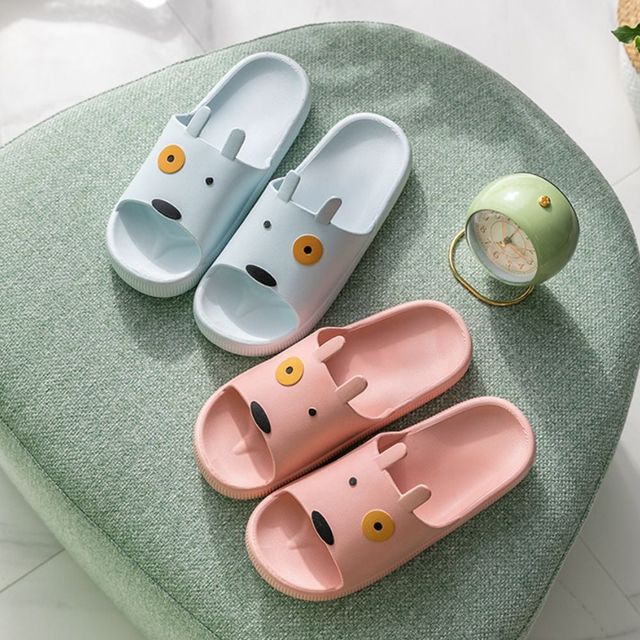 강아지 슬리퍼 욕실용 논슬립 멍멍이 디자인