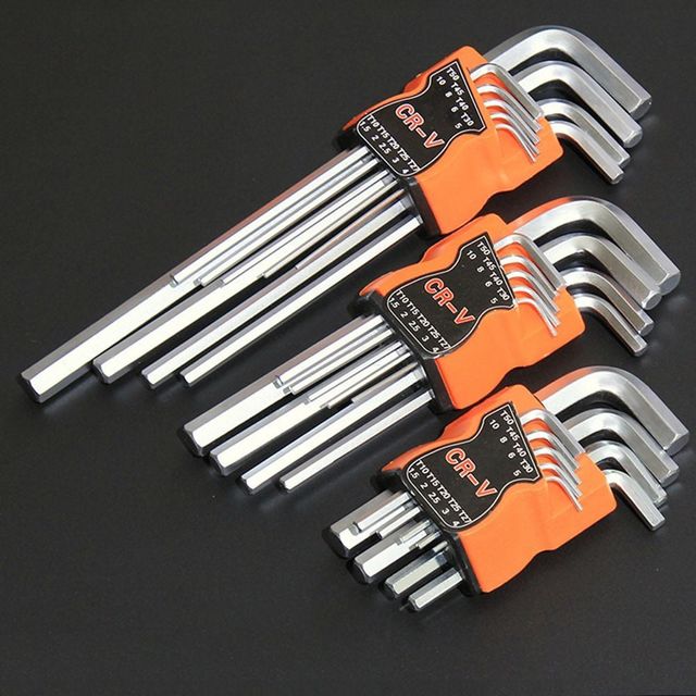 키밍 육각렌치 평렌치 수리공구 세트 9피스 전문가용