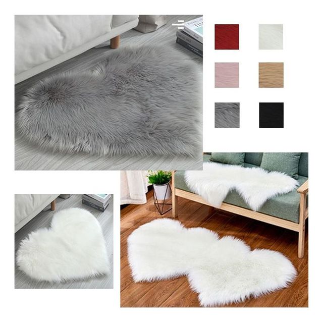 키밍 사랑스러운 하트 디자인 거실 발매트 인테리어 카페트 러그 장모