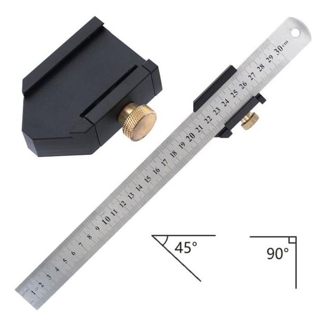 구리 철자 스토퍼 2종 세트 눈금자 위치 지정 도구