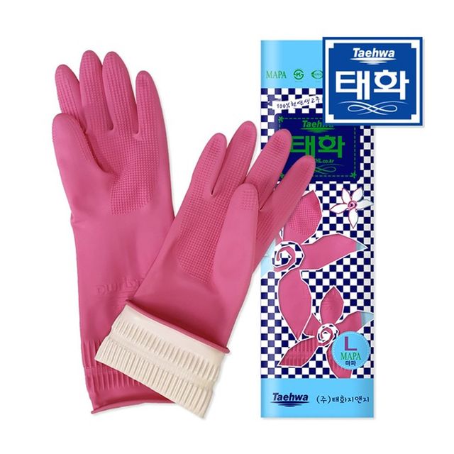 태화 마파 L 고무장갑 천연 생고무 조리 설겆이장갑