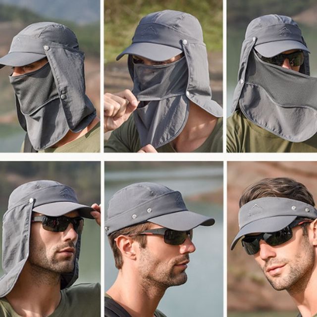 남녀공용 멀티 썬캡 모자 자외선 햇빛 차단 등산 낚시