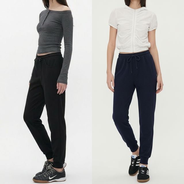 여성 데일리 쫀쫀 슬림 밴딩 조거 팬츠 JEB-1007329