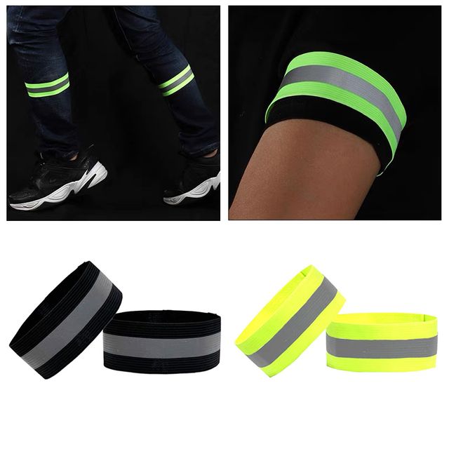 야간 손목 반사밴드 2p 고탄력 스포츠 안전 아웃도어