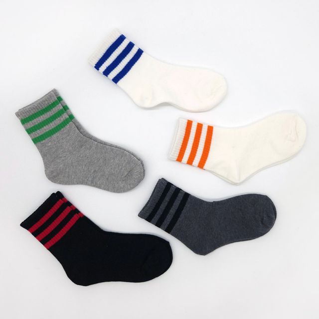 아동양말 라인 5켤레묶음 ELY-3034