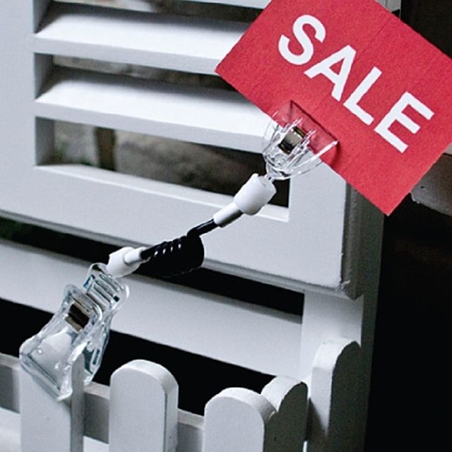 ( 집게대형 전선줄 반달집게 쇼클립 10개