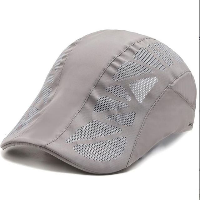 여름 중년 여성 망사 베레모 자외선 차단 통풍 모자