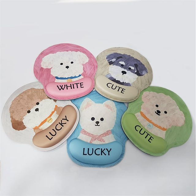 키밍 귀여운 강아지 마우스 쿠션패드 팔꿈치 받침대 매트