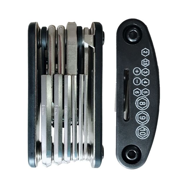 다기능 자전거 수리 미니 폴딩 공구 16종 세트