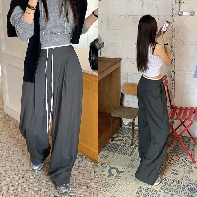 어반 테일러드 와이드 팬츠 IT-25028