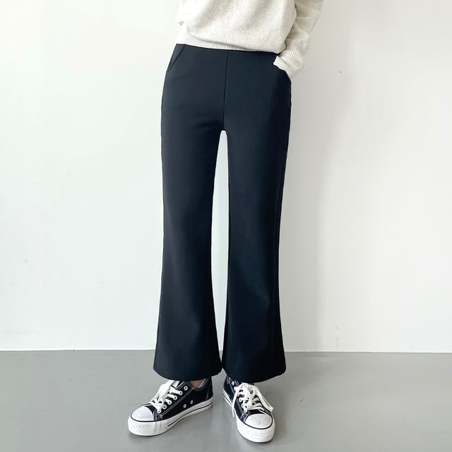 왓슨 융털 기모 롱 부츠컷 팬츠 -221222