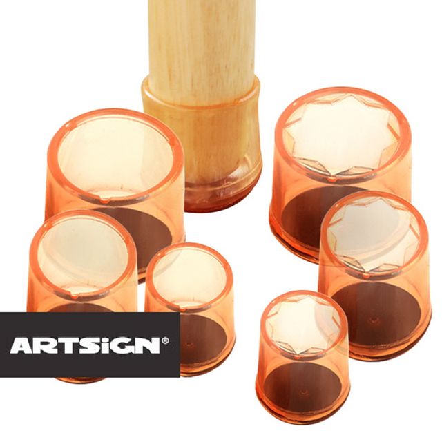 소음방지 긁힘방지 데코캡 투명의자발캡 4개 데