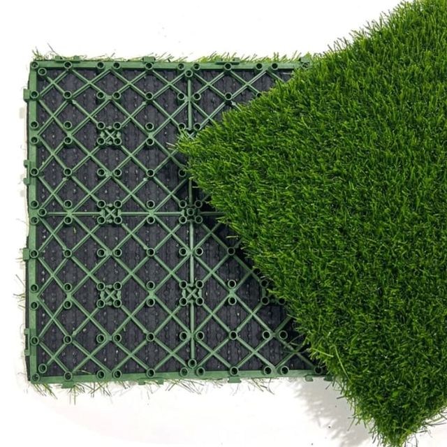 조립식 인조잔디 매트 12P 현관 조경용 발판