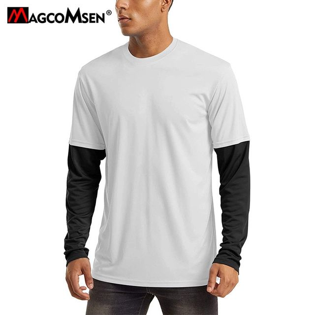 [해외] MAGCOMSEN-UPF 50+UV 차단 티셔츠 남성 야외 긴 소
