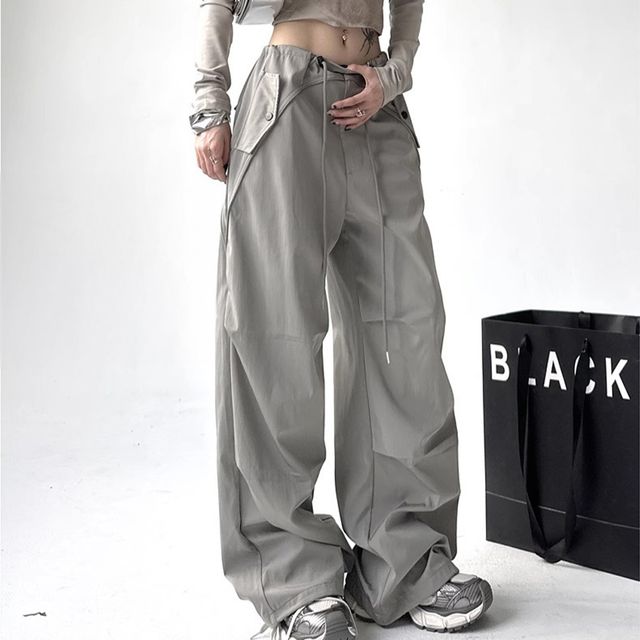 에키오 드로우스트링 와이드팬츠 SD-250505