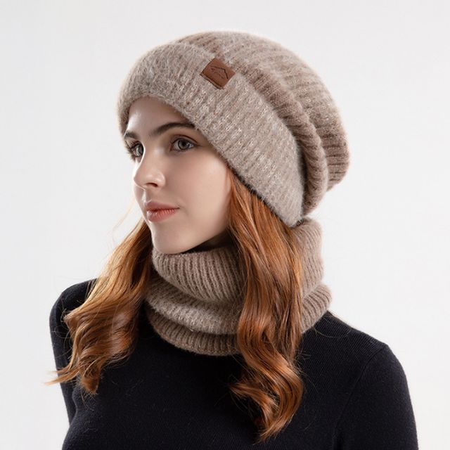벨런즈 니트 모자 넥워머 세트 SD241208