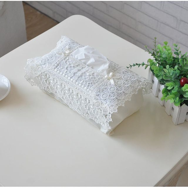 레이스 티슈커버 자수 케이스 인테리어 휴지 화장지